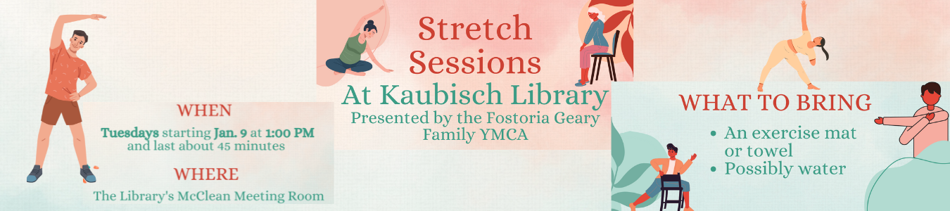Stretch program Tuesday's at 1 PM